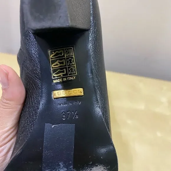 Gucci Zumi Tiger Print Calf Hair Interlocking G Horsebit Knee High Riding Boots - Picture 4 of 10